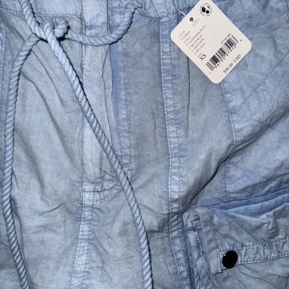 Free People Light Blue Cargo Shorts - Picture 5 of 8
